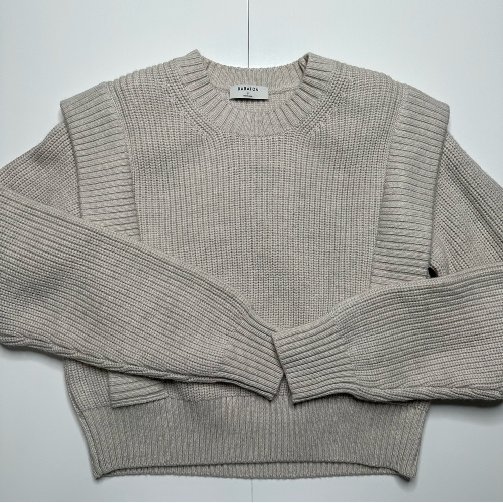 Aritzia Babaton Grazia Sweater in Heather Birch